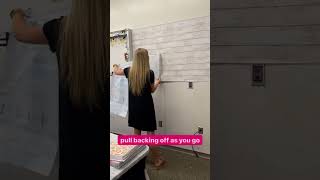 Tips for Applying Self Adhesive Wallpaper to Classroom [upl. by Ordnajela263]