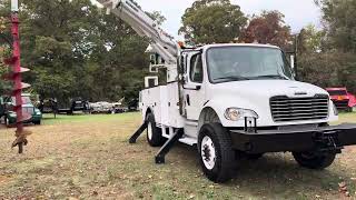 2022 Freightliner M2 4x4 TEREX Commander Digger Augger Pole Setter [upl. by Pentheas]