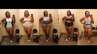 Plus Size Bathing Suit Try On Lane Bryant [upl. by Nirro]