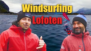 Epic Slalom Windsurfing on LOFOTEN ISLANDS  Jibes Speed amp Foil [upl. by Ahsinrac]