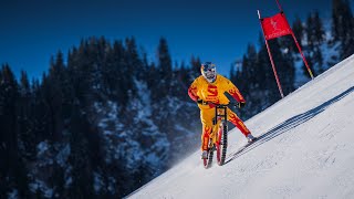 The Legendary Streif  Fabio Wimber Mountain Bike Over 100 Kmh [upl. by Akehs]