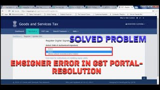 DSC Error in GST Portal  Failed to establish connection [upl. by Gmur]