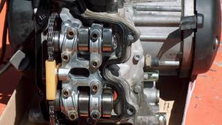 BMW C1 engine valve replacement  Ventilreparatur [upl. by Idnod790]