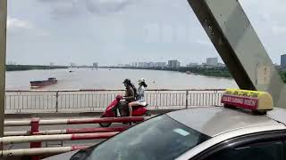 Chuong Duong bridge Hanoi Vietnam 1344pm June 29th 2024 [upl. by Ailla894]