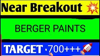 berger paints share latest news today berger paints share analysis berger paints share target [upl. by Alleul]