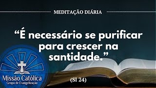 “É necessário se purificar para crescer na santidade” Sl 24 [upl. by Odlanra]