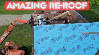 The best roofing video EVER A complete re roof TIME LAPSE [upl. by Eremahs]