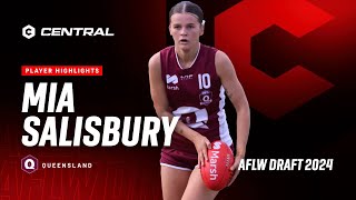 2024 AFLW Draft  Mia Salisbury Player Highlights [upl. by God459]