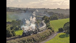 Two CASTLES hauling The Mayflower ATTACK the FORMIDABLE South Devon Banks  7029 amp 5043 [upl. by Nadler]