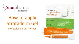 How to apply Strataderm Gel  Professional Scar Therapy [upl. by Tal]