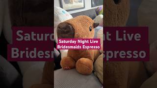 SNL Bridesmaids Espresso  Domingo but giant BuildABear plushies plush saturdaynightlive [upl. by Ribaudo]