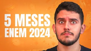 COMO ESTUDAR a 5 MESES do ENEM 2024 [upl. by Nerval629]