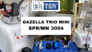 Profesjonalna stacja pary Silter Gazella Trio mini SPRMN 3004 3w1 żelazko szczotka pistolet [upl. by Abel]