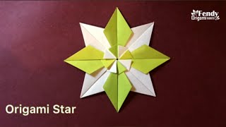 Origami 8 Pointed Star [upl. by Madlen77]