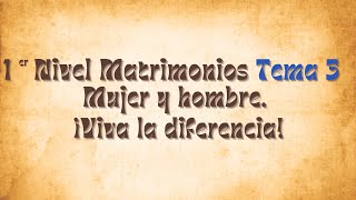 Primer Nivel  Tema 3  Mujer y hombre ¡Viva la diferencia [upl. by Edorej]