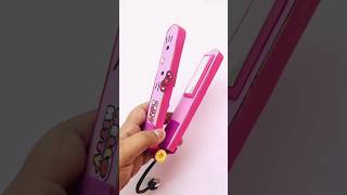 DIY Paper hair straightener  Hair straightener popcorn hack DIY love art craft [upl. by Hebe]