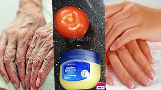 How to make hands soft and wrinklefree with Vaseline and tomato  How to get rid of rough hands [upl. by Ham964]