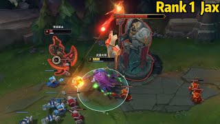 Rank 1 Jax How 2000LP Jax Dives Master Renekton in the Early Game [upl. by Lamrej]