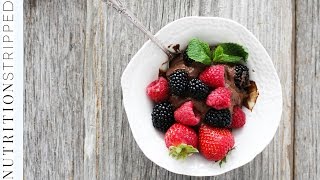 How To Make Dark Chocolate Avocado Mousse  Nutrition Stripped [upl. by Towney]