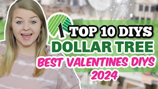 Dollar Tree BEST VALENTINES DAY DIYS 2024 easy hacks  decor ideas  Krafts by Katelyn [upl. by Irved]