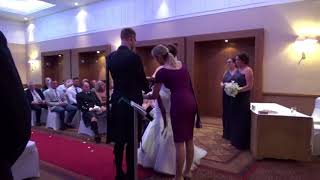 Handfasting Ceremony of Gavin amp Amanda in the Westerwood Hotel [upl. by Annig]