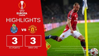 FC PORTO 33 MANCHESTER UNITED Highlights  Uefa Europa League 202425 [upl. by Aelber382]