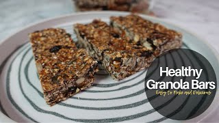 Healthy Granola Bar Recipe [upl. by Martz408]