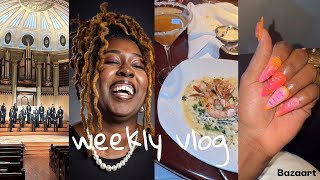 weekly vlog part 1  diy pressons  choir photoshoot  lunch date w dad amp more [upl. by Quitt]