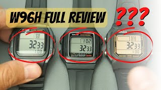 CASIO W96 Review Comfortable and Refined W800H and F201W   Digital Watch W96H 1BV [upl. by Eulalia991]