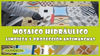 Mosaico hidráulico Limpieza y Protección Antimanchas [upl. by Waldon612]