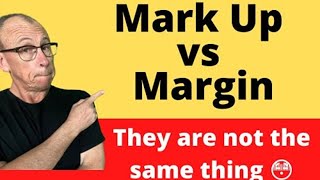 Markup vs Margin they are not the same thing [upl. by Jacinda]