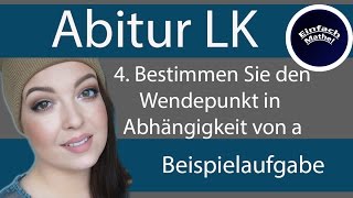 Wendepunkt  eFunktion  Schar  Mathe Abitur LK by einfach mathe [upl. by Walli]