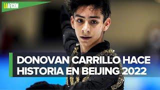 Donovan Carrillo avanza a final de patinaje artístico en Beijing 2022 [upl. by Farah769]