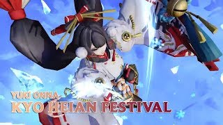 Skin Preview Kyo Heian Festival Yuki Onna Gameplay Trailer [upl. by Nebur]