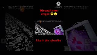 Minecraft Minecraft mein and dragon ko Jinda karne ka Sahi tarika 😎😎Minecraft viral [upl. by Suciram]