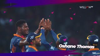 Oshane Thomas 3 wickets vs Colombo Stars 16th Match  Kandy Falcons vs Colombo Stars [upl. by Cohbert]