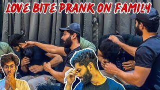 LOVE BITE PRANK ON FAMILY😰 BROTHER SE HUI PITAI😭  AALTU FALTU  BILAL amp ZAHID [upl. by Anrat]