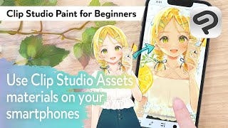 Use materials to enhance your work on smartphones  Clip Studio Paint for Beginners [upl. by Reis]