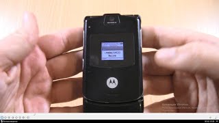 Motorola RAZR V3 Incoming Call [upl. by Scribner792]