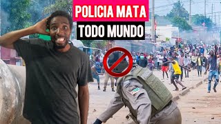 URGENTES A POLÍCIA DISP4RA indiscriminadamente M4T4 muitas PESSOAS em MOÇAMBIQUE 🇲🇿 😭😭😭 [upl. by Hgeilhsa]