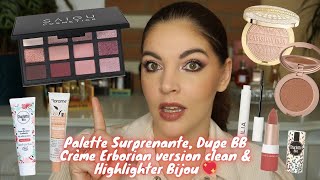 GRWM  Palette Surprenante Dupe BB Crème Erborian version clean amp Highlighter Bijou 💖 [upl. by Loella204]