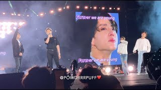 190602  YOUNG FOREVER  BTS REACTION MENT  BTS 방탄소년단  Speak Yourself Tour  Wembley Day 2 [upl. by Gingras355]