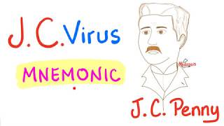 DNA Viruses  JC Virus Mnemonic  Progressive Multifocal Leukoencephalopathy PML [upl. by Edora627]