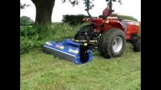 Ryetec CM220S Heavy Duty flail mower cutting and mulching long grassMP4 [upl. by Yseulte269]