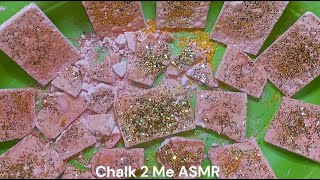 GLITTERY RED GYM CHALK REFORMED BAR CRUSH ASMR 2X THE SPEED  SLEEP AID  SATISFYING [upl. by Bik]