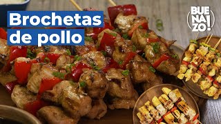 Cómo preparar brochetas de pollo  BUENAZO [upl. by Merrell]