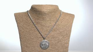 Sterling Silver St Christopher Medal with 24quot chain  The Catholic Company [upl. by Keryt83]