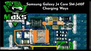 Samsung Galaxy J4 Core J410F Charging Ways Repair Not Charging Problem gsmfreeequipment [upl. by Dnalloh797]