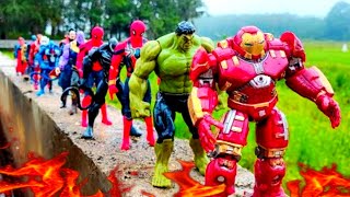 AVENGERS SUPERHERO STORY MARVELS SPIDERMAN 2 VS GIANT HULK TEAM VENOM CAPTAIN AMERICA IRON MAN [upl. by Ennovehs496]