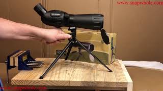 Harbor Freight 2060 X 60mm Spotting Scope with Tripod Review [upl. by Buyers385]